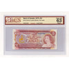 BC-47a-N1-iii 1974 Canada $2 L-B, 2 Letter, 4 Digit RADAR RW6820286 BCS Cert CUNC63 Orig