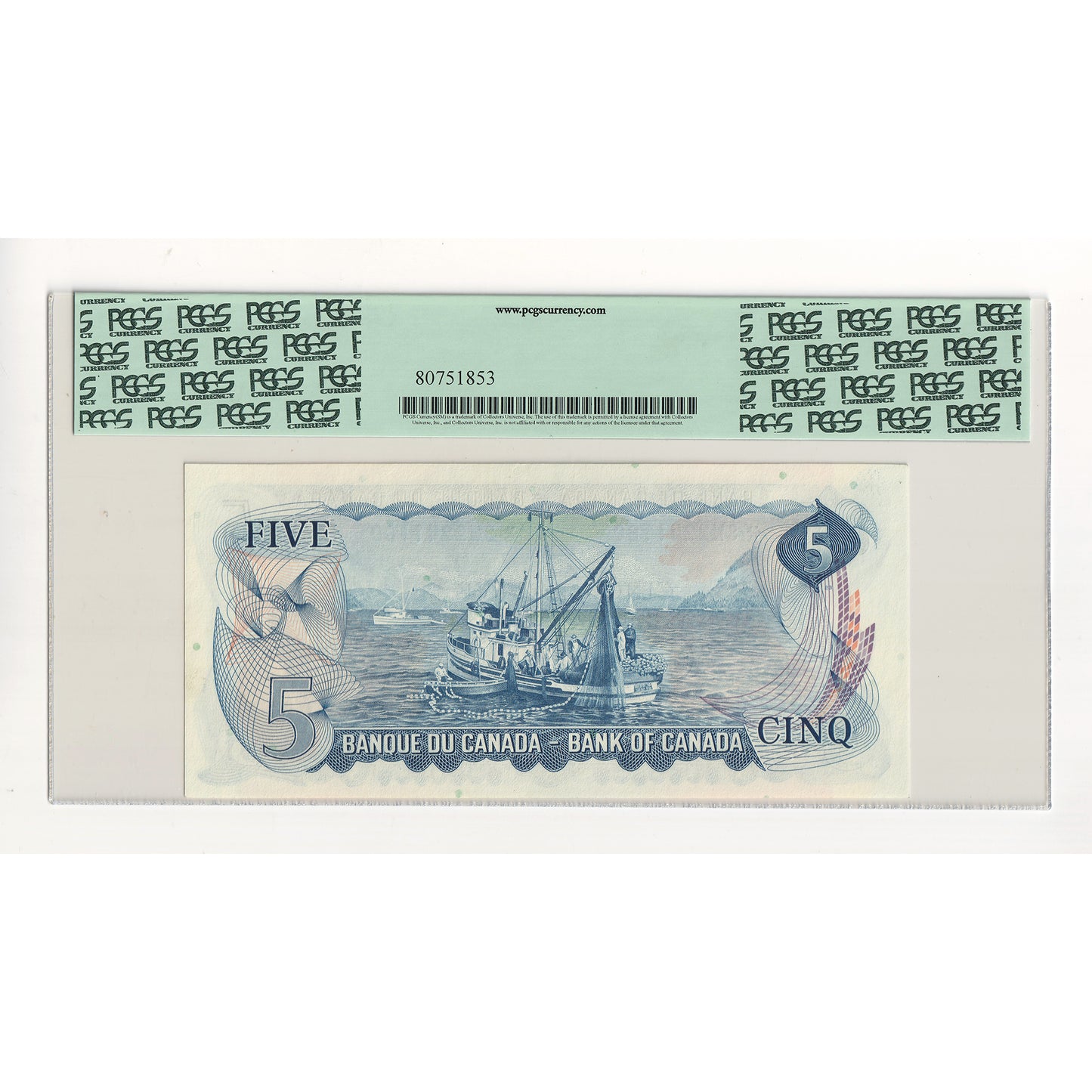 BC-48bA 1972 Canada $5 Lawson-Bouey, Replacement, *SW PCGS Certified CUNC64 PPQ