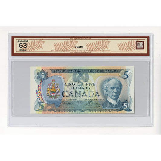 BC-53bA 1979 Canada $5 Crow-Bouey, Replacement, 310 BCS Certified CUNC63 Original