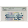 BC-56aS 1986 Canada $5 Crow-Bouey, Specimen 0705, ENA Legacy Certified GUNC66 PPQ