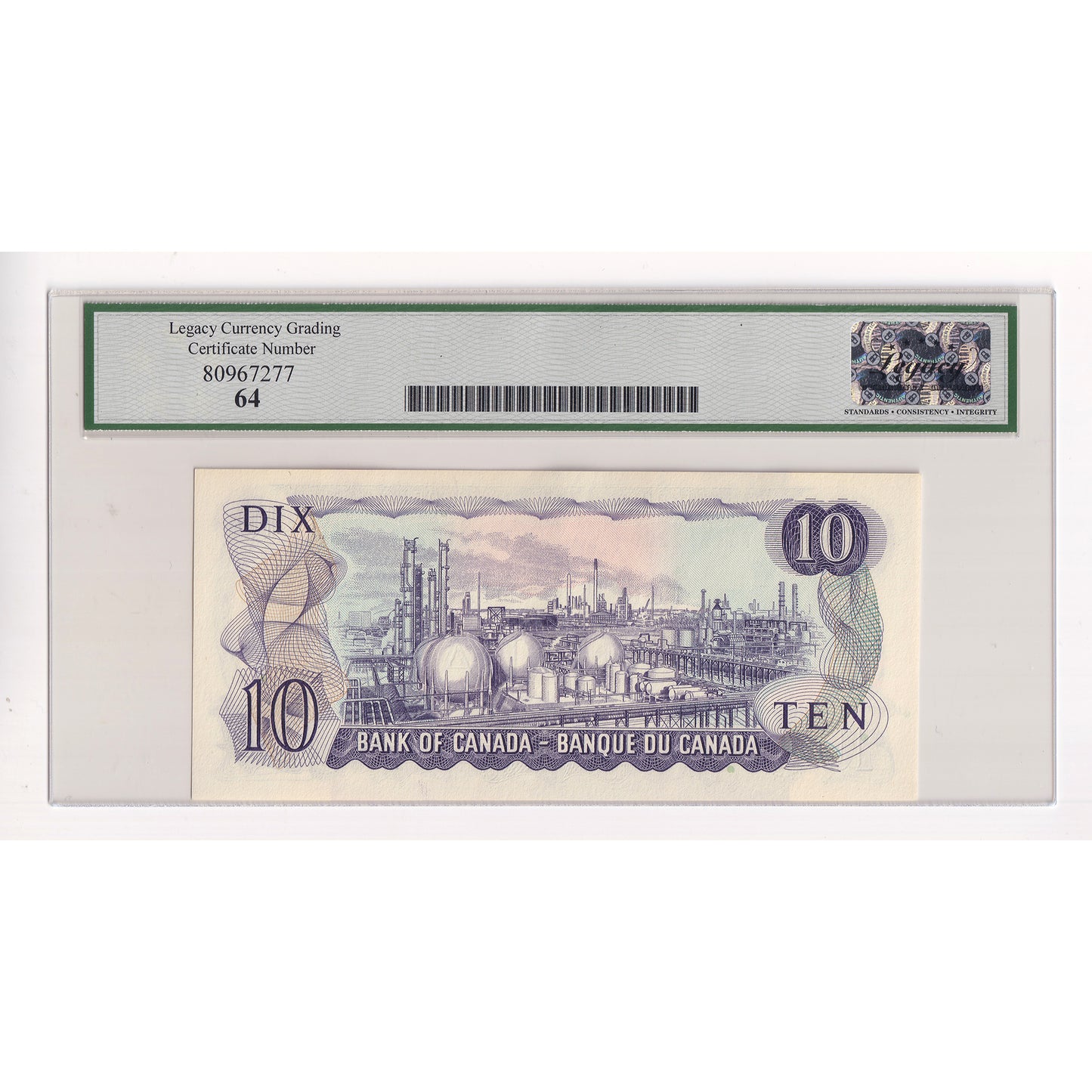 BC-49cA 1971 Canada $10 Lawson-Bouey, Replacement, *TG Legacy Certified CUNC64
