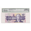 BC-57aS 1989 Canada $10 Thiessen-Crow, Specimen 0772, ADA Legacy Certified GUNC65 PPQ