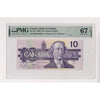 BC-57b 1989 Canada $10 Bonin-Thiessen, BEF PMG Certified GUNC67 EPQ