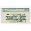 BC-58aS 1991 Canada $20 Thiessen-Crow, Specimen 0703, EIA Legacy Certified GUNC67 PPQ