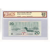 BC-58aS 1991 Canada $20 Thiessen-Crow, Specimen 0729, EIA BCS Certified CUNC62 Original