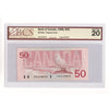 BC-59a 1988 Canada $50 Thiessen-Crow, 4 Digit RADAR FHL0148410 BCS Certified VF20