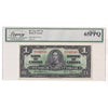 BC-21a 1937 Canada $1 Osborne-Towers, B/A Legacy Certified GUNC65 PPQ