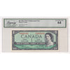 BC-37bA 1954 Canada $1 Beattie-Rasminsky, Replacement, *H/Y Legacy Certified CUNC64