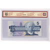 BC-56e-i 1986 Canada $5 Knight-Dodge, ANS BCS Certified GUNC65 Original