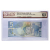 BC-67a-N1-iii 2006 Canada $5 J-D, 3 Digit RADAR APG0930390 BCS Certified CUNC64 Original