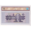 BC-57b 1989 Canada $10 Bonin-Thiessen, BDY BCS Certified CUNC64 Original
