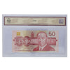 BC-59c 1988 Canada $50 Knight-Thiessen, Changeover, FHS BCS Certified UNC60 Original