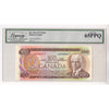 BC-52a 1975 Canada $100 L-B, Low Serial Number JA0000517 Legacy Certified GUNC65 PPQ