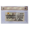 BC-60d-N1-iii 1988 Canada $100 K-D, RADAR BJU9156519 BCS Certified CUNC64 Original