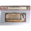 BC-42b 1954 Canada $50 B-R, Modified Portrait, Changeover, B/H BCS Certified EF40 Orig.