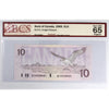 BC-57c 1989 Canada $10 Knight-Thiessen, Circulation Issue, BEH BCS Certified GUNC65 Orig.