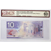 BC-63b 2001 Canada $10 K-D, Missing Circle, Changeover, BCS Certified UNC60 Original