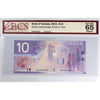 BC-63c 2001 Canada $10 Jenkins-Dodge, Printed in 2004, BES BCS Certified GUNC65 Orig.