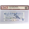 BC-56eA 1986 Canada $5 K-D, Replacement, GPZ (9.000M-9.800M) BCS Cert GUNC65 Orig.