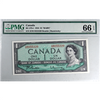 BC-37b-i 1954 Canada $1 Beattie-Rasminsky, H/M, PMG Certified GUNC66 EPQ