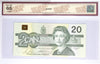 BC-58bA-i 1991 Canada $20 Bonin-Thiessen, Replacement, AIX, BCS Cert GUNC65 Original