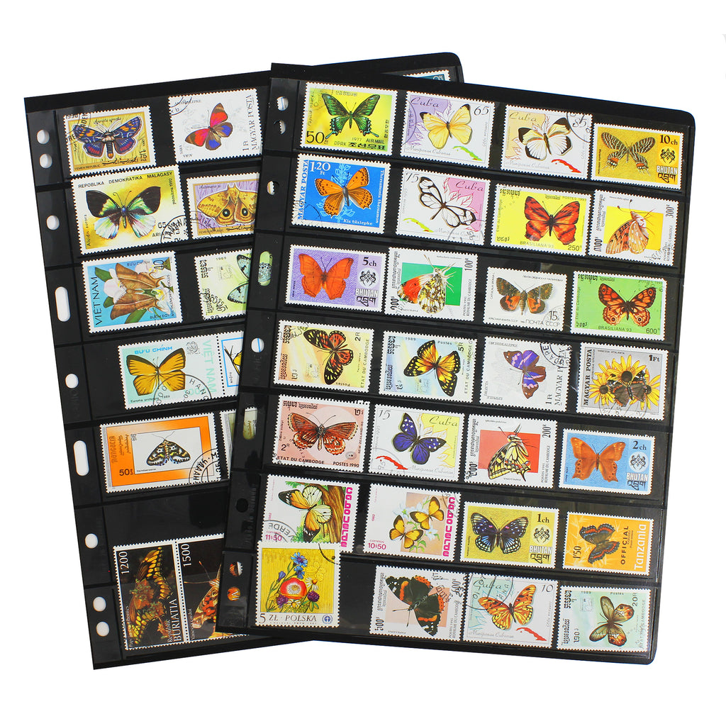 Lot of 52x Butterfly Themed Stamps