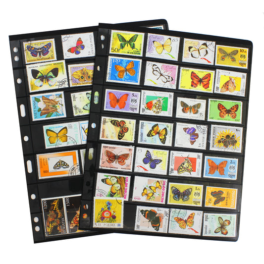 Lot of 52x Butterfly Themed Stamps
