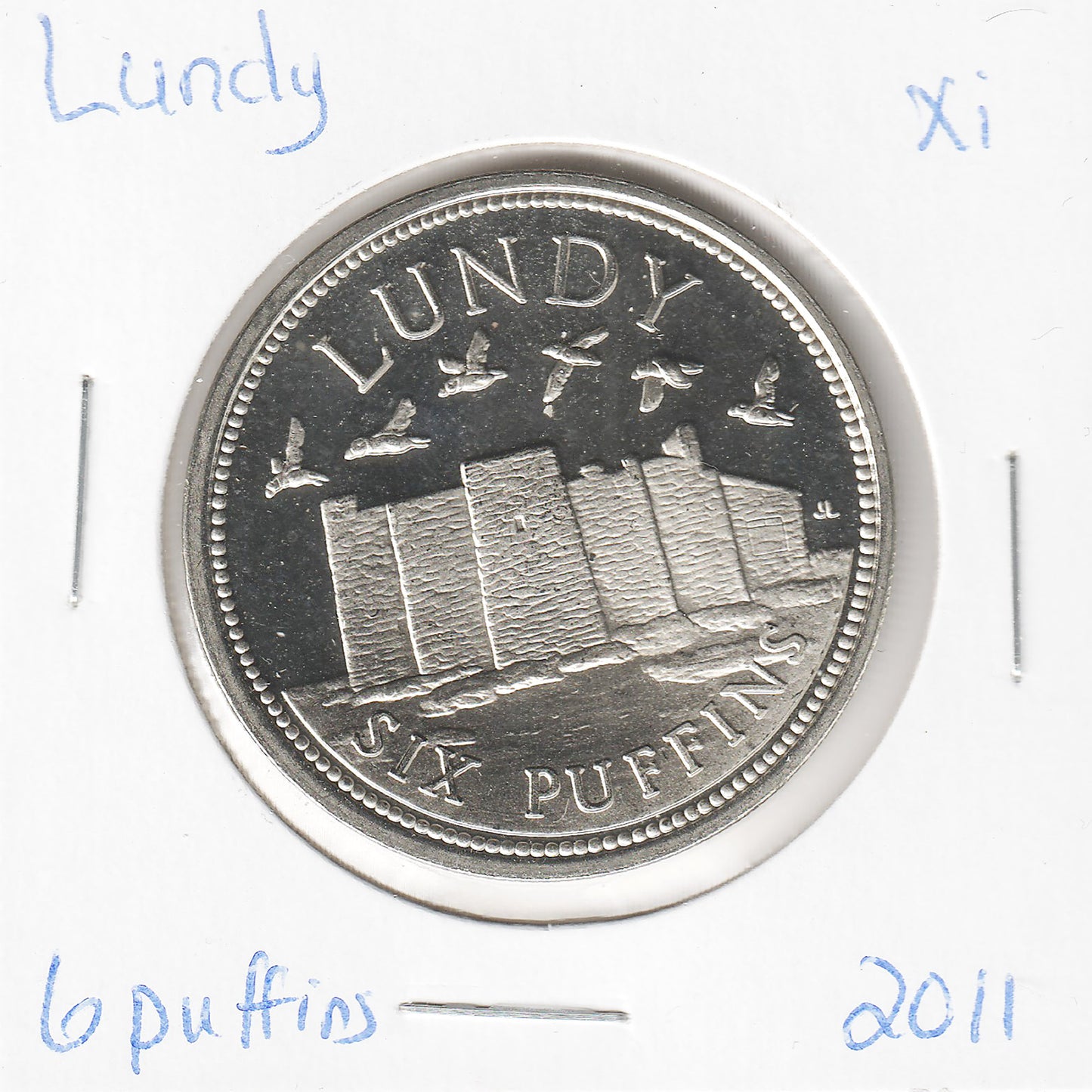 2011 Lundy 4 Puffins Medallion
