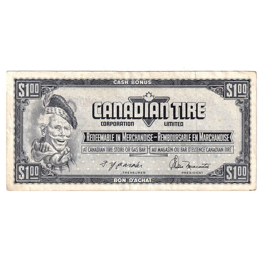 S4-F-DM2 1974 Canadian Tire Coupon $1.00 VF-EF