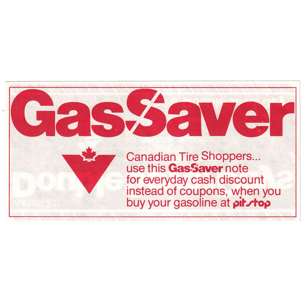 GS-PS-2Wa Canadian Tire Gas Saver Uncirculated