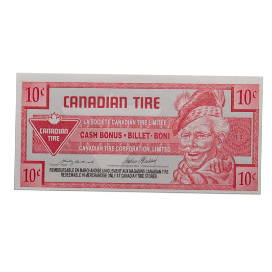 S17-Ca-*0 Replacement 1992 Canadian Tire Coupon 10 Cents EF-AU
