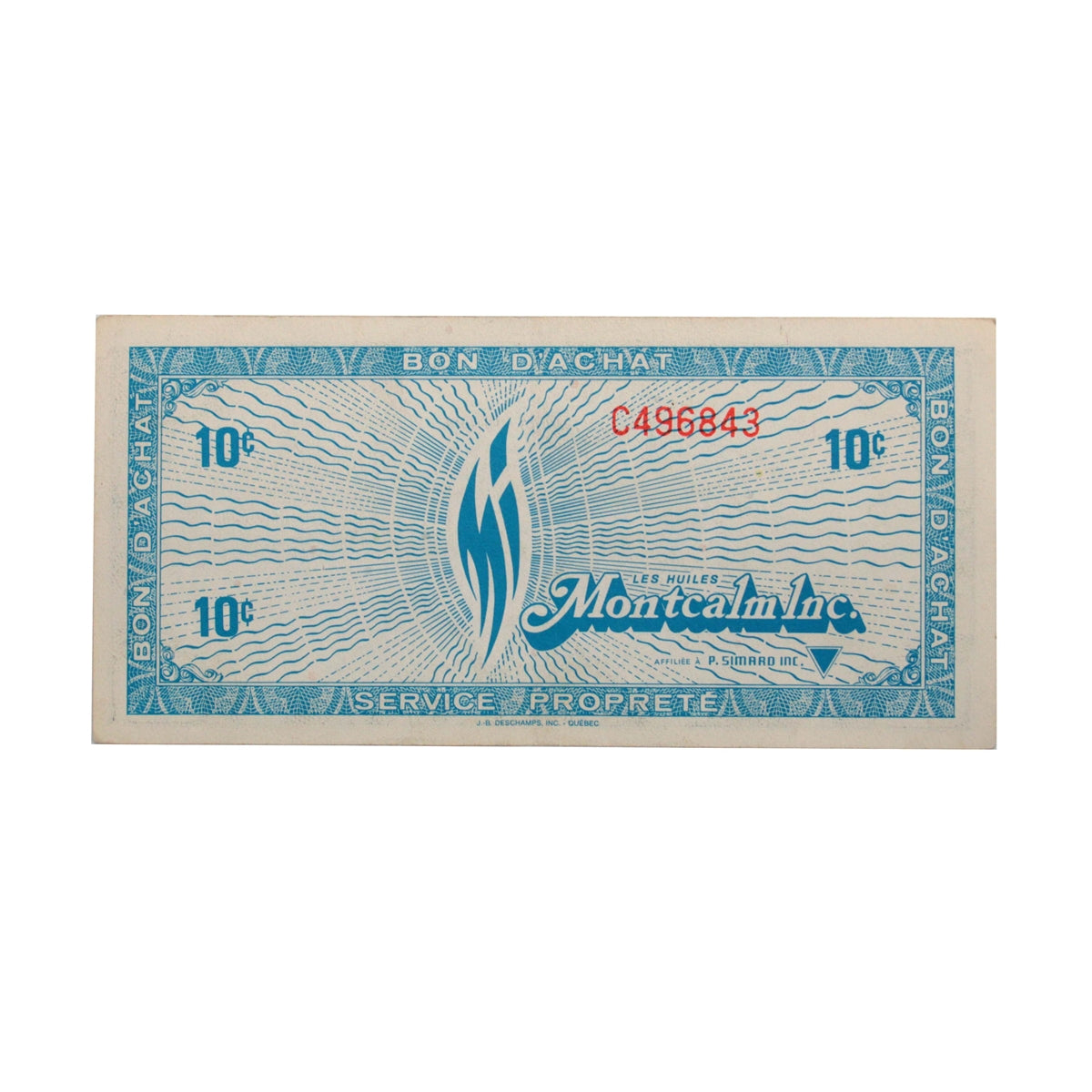 SHM3-C1 1982 Canadian Tire Coupon 10 Cents Extra Fine