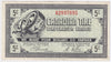 G7-A-A2 Narrow Font 1972 Canadian Tire Coupon 5 Cents EF-AU
