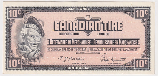 S4-C-YN 1974 Canadian Tire Coupon 10 Cents Uncirculated