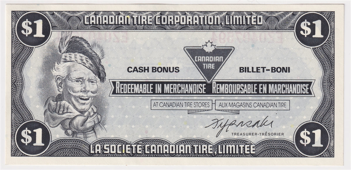 S6-F-EZ 1985 Canadian Tire Coupon $1.00 Uncirculated