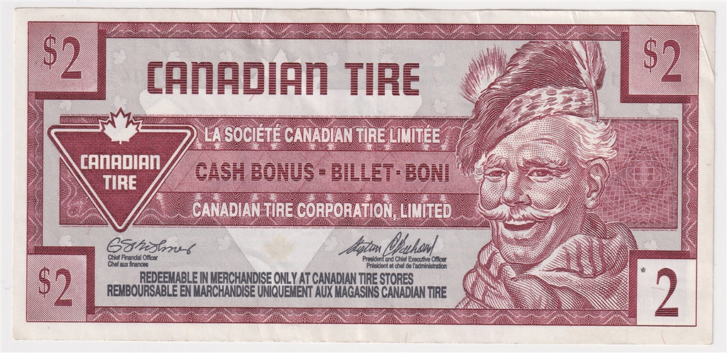 S21-Ga-10 Replacement 1996 Canadian Tire Coupon $2.00 Extra Fine