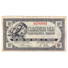 G7-B-B2 Narrow Font 1972 Canadian Tire Coupon 10 Cents F-VF (Ink)