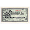 G7-E-V2a  Serifs 1972 Canadian Tire Coupon 25 Cents Almost Uncirculated