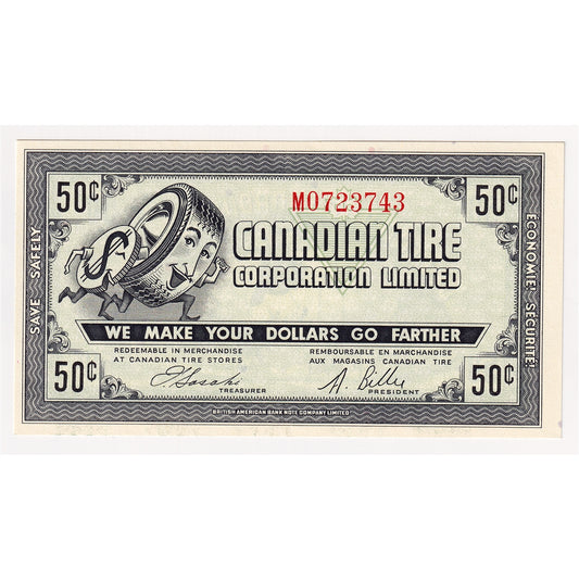 G7-J-M 1972 Canadian Tire Coupon 50 Cents Uncirculated