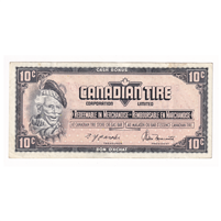 S4-C-EM2 Orange # 1974 Canadian Tire Coupon 10 Cents VF-EF