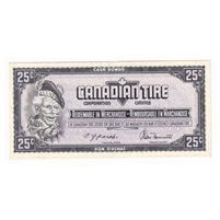 S4-D-WN 1974 Canadian Tire Coupon 25 Cents Almost Uncirculated
