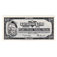 S4-F-FN 1974 Canadian Tire Coupon $1.00 AU-UNC