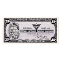 S7-D-CZ 1985 Canadian Tire Coupon 25 Cents Uncirculated