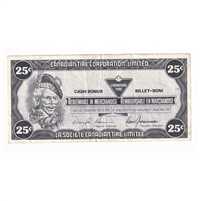 S9-Da-C* Replacement 1987 Canadian Tire Coupon 25 Cents VF-EF (Tear)