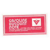 GDN-04 X Canadian Tire Gas Discount Note Uncirculated