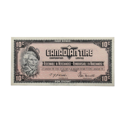 S4-C-PN 1974 Canadian Tire Coupon 10 Cents Extra Fine