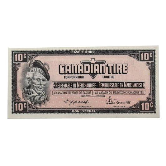 S4-C-UN 1974 Canadian Tire Coupon 10 Cents AU-UNC