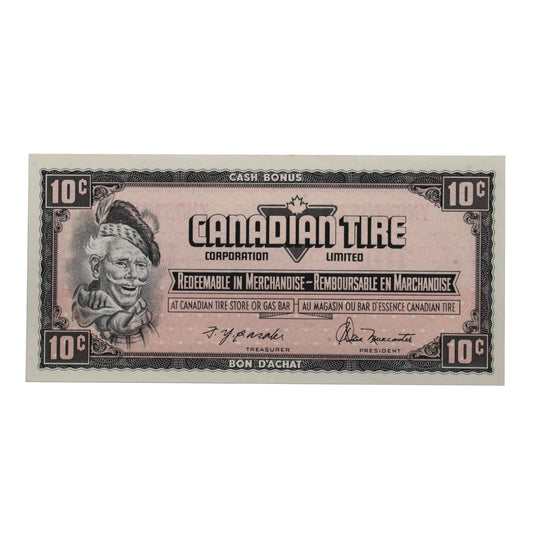 S4-C-YN 1974 Canadian Tire Coupon 10 Cents AU-UNC