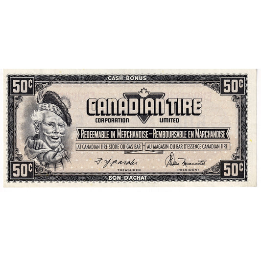 S4-E-EN 1974 Canadian Tire Coupon 50 Cents Extra Fine