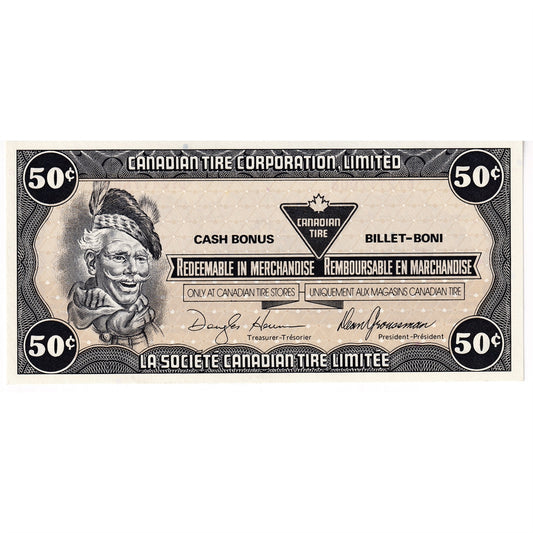 S9-E-DY 1987 Canadian Tire Coupon 50 Cents Uncirculated